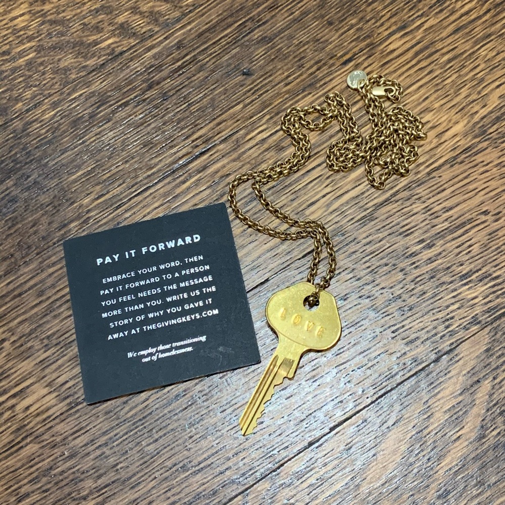 The Giving Keys Classic Gold LOVE Necklace